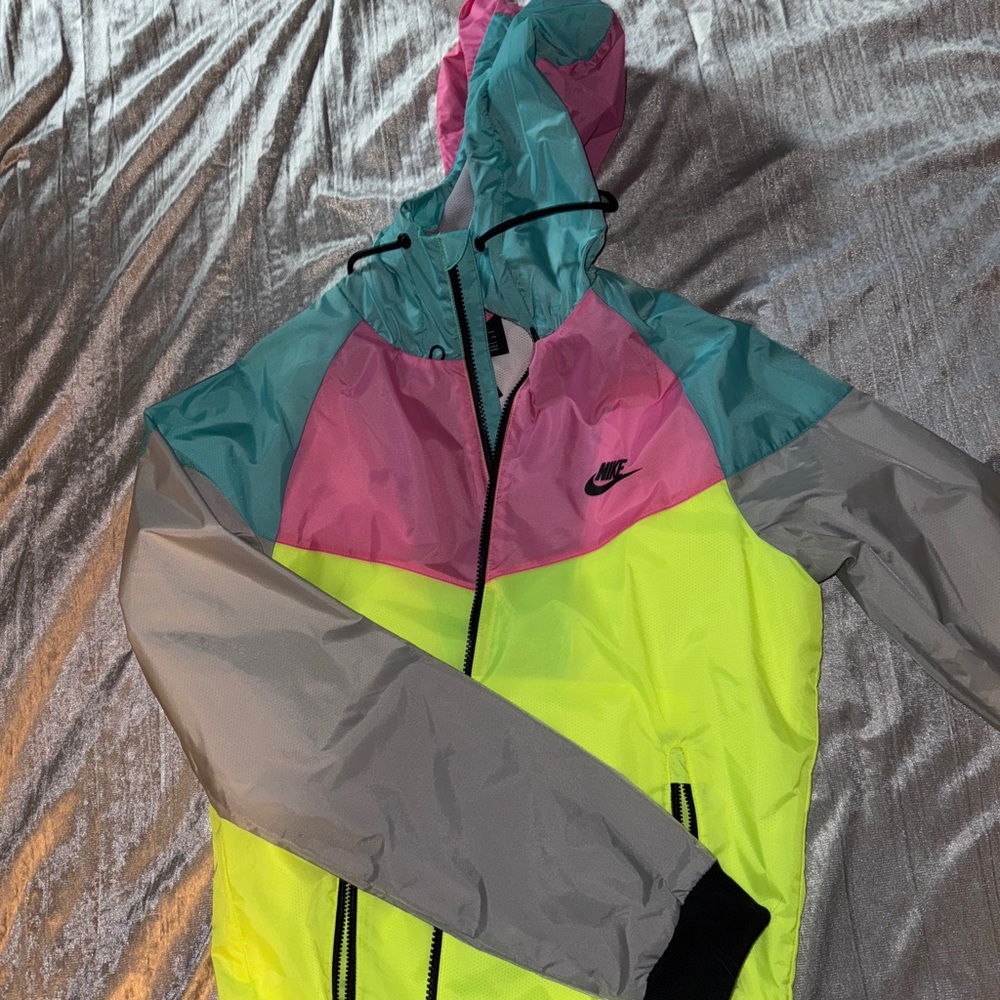 Nike retro neon Hooded windbreaker Jacket